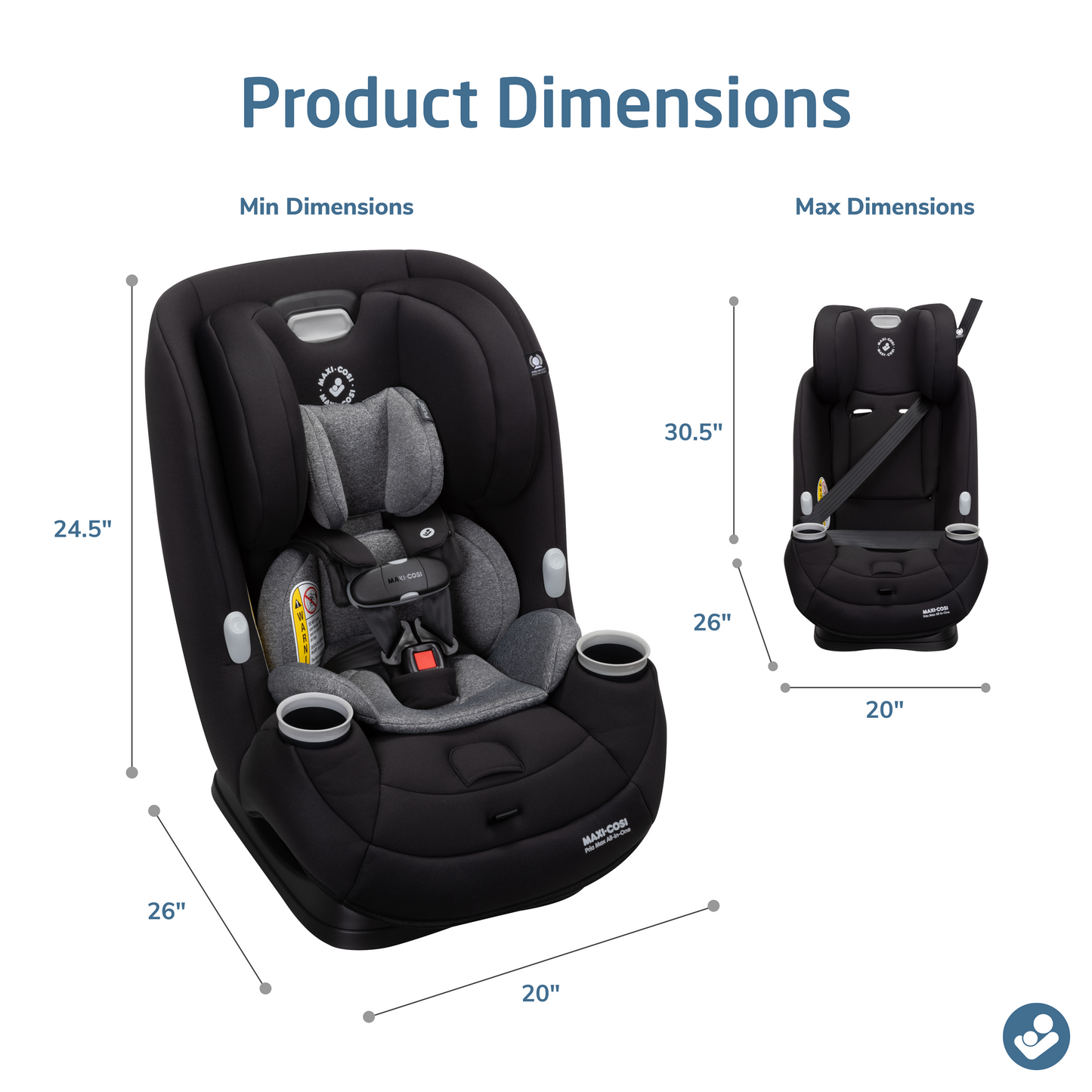 Pria Max All-In-One Convertible Car Seat