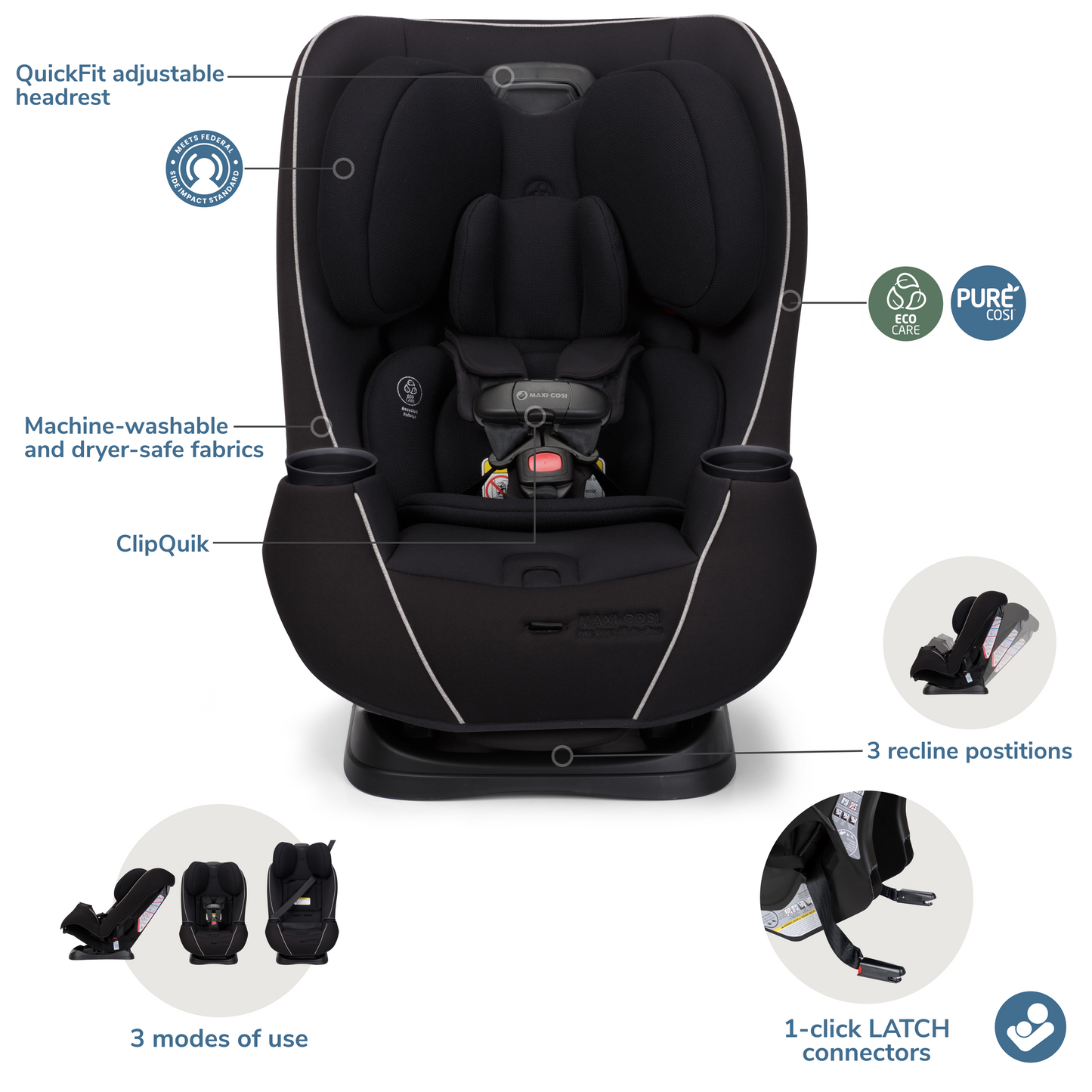 Pria Max All-In-One Convertible Car Seat