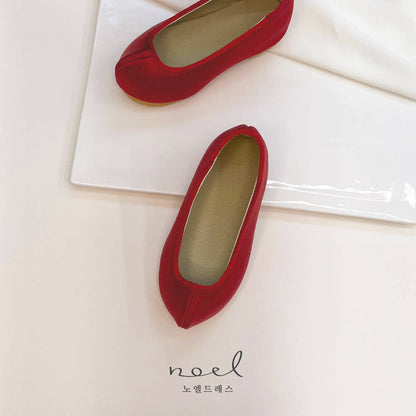 Red Silk Hanbok Shoes