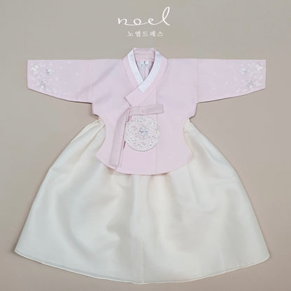Se-Ah Dangui Hanbok in Pink/White - (100 Days to 10 Years)