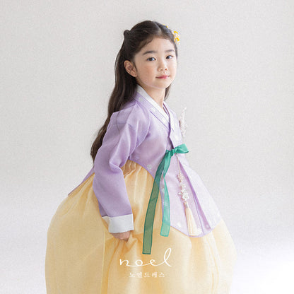 Su-A Dangui Hanbok in Lavender/Yellow - (100 Days to 10 Years)