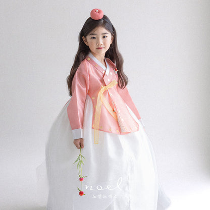 Su-A Dangui Hanbok in Pink/Ivory - (100 Days to 10 Years)