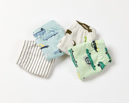 UniFriend Boys' Cotton Underpants - Cars and Dinosaurs