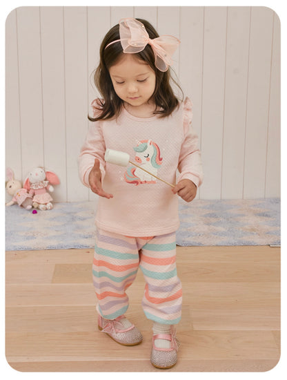UniFriend Quilted Pajama Set - Pink Unicorn