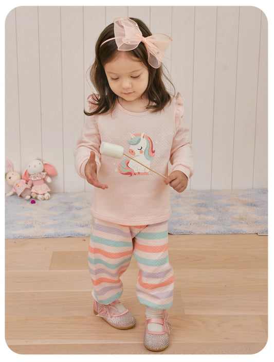 UniFriend Quilted Pajama Set - Pink Unicorn