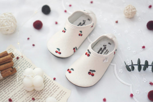 White Cherry Aqua Shoes