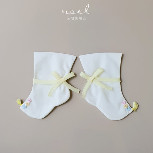 Yellow Floral Hanbok Socks
