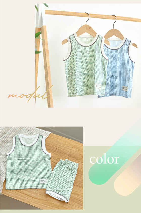 UniFriend Tencel Modal Spandex Sleeveless Loungewear Set