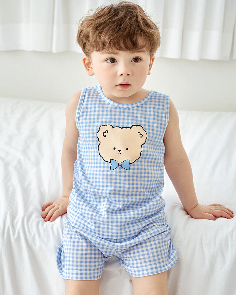 UniFriend Kids 100% Cotton Sleeveless Loungewear Set