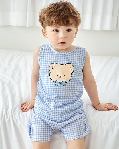 UniFriend Kids 100% Cotton Sleeveless Loungewear Set