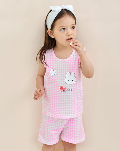 UniFriend Kids 100% Cotton Sleeveless Loungewear Set