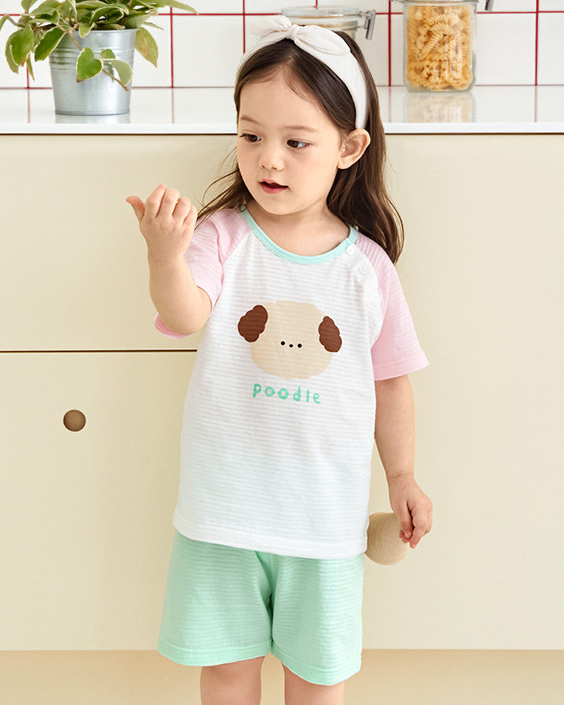 UniFriend Knee-Length Cotton Pajama Set