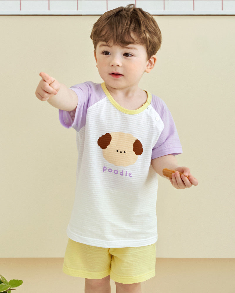 UniFriend Knee-Length Cotton Pajama Set
