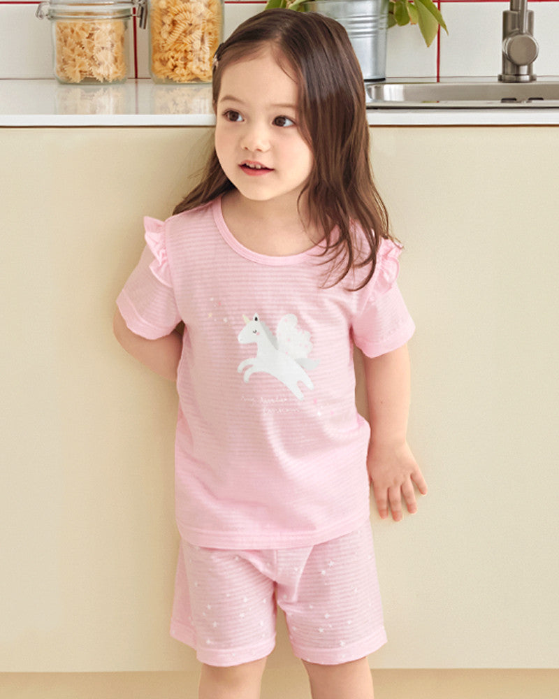UniFriend Knee-Length Cotton Pajama Set