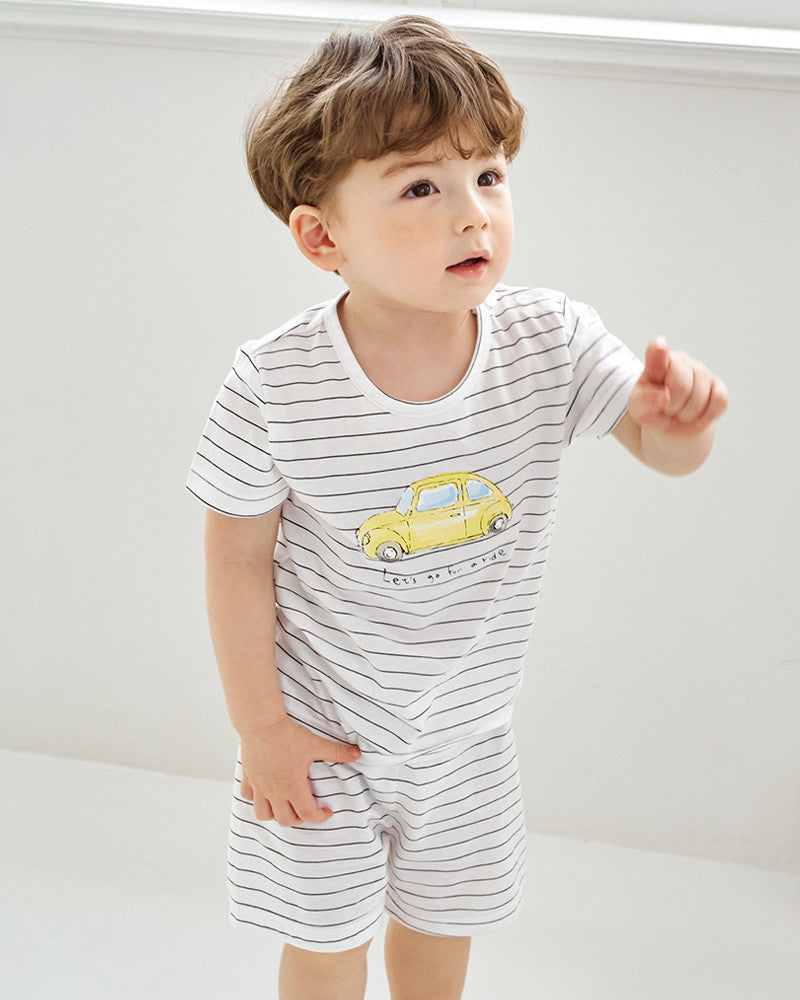 UniFriend Knee-Length Cotton Pajama Set