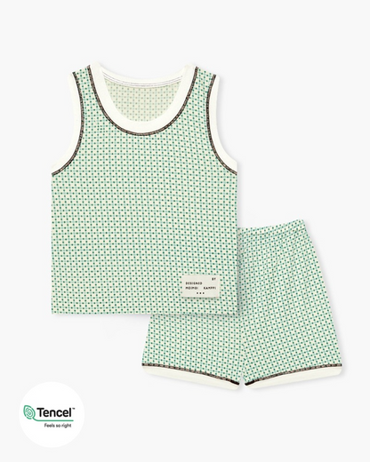 UniFriend Tencel Modal Spandex Sleeveless Loungewear Set