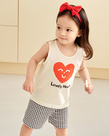 UniFriend Kids 100% Cotton Sleeveless Loungewear Set
